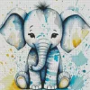 Elephant Nursery Diamond Painting