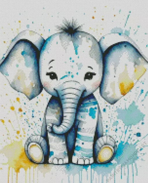 Elephant Nursery Diamond Painting