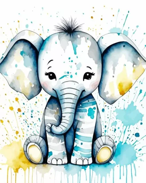 Elephant Nursery Diamond Painting