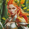 Elf Female Warrior Diamond Painting