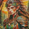 Elf Warrior Diamond Painting