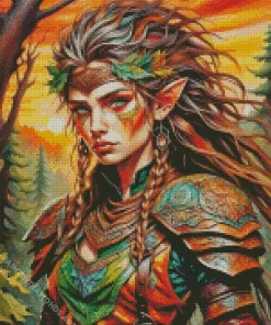 Elf Warrior Diamond Painting