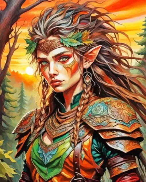 Elf Warrior Diamond Painting