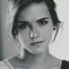 Emma Watson Black And White Diamond Painting