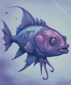 Purple Fish Diamond Painting