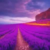 Purple Landscape Diamond Painting