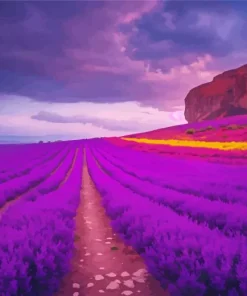 Purple Landscape Diamond Painting