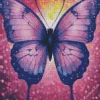 Purple Monarch Butterfly Diamond Painting