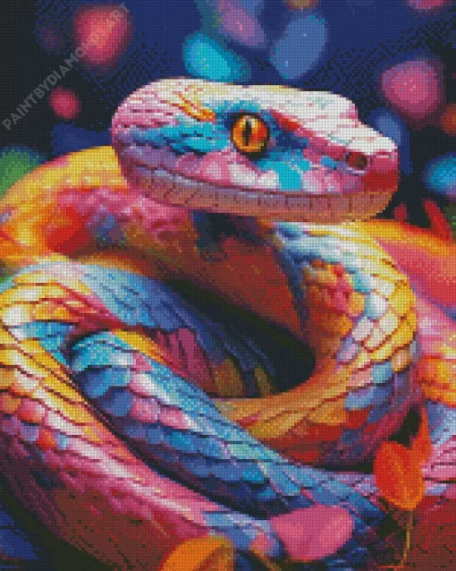 Rainbow Snake Diamond Painting