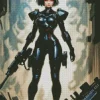 Robocop Girl Diamond Painting