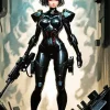 Robocop Girl Diamond Painting