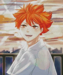 Shoyo Hinata Character Diamond Painting