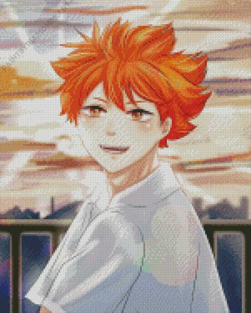 Shoyo Hinata Character Diamond Painting