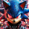 Sonic With Red Eyes Diamond Painting