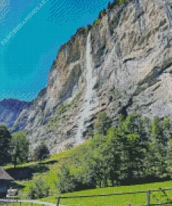 Staubbach Waterfall Diamond Painting