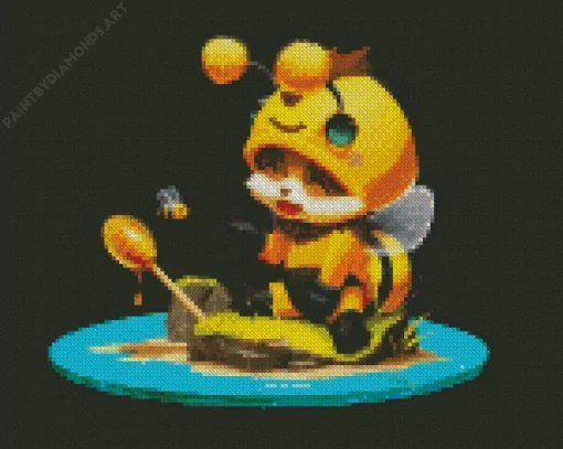 The Bee Teemo Diamond Painting