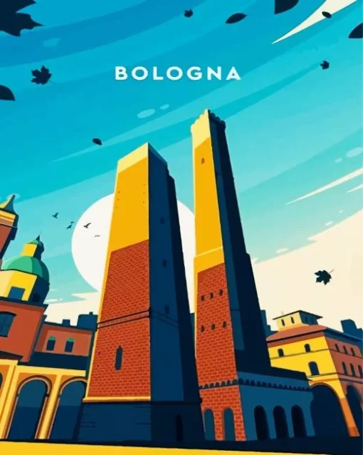 Bologna Two Towers Poster Diamond Painting