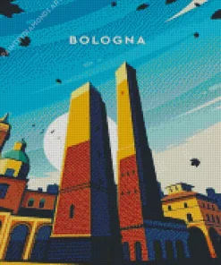 Bologna Two Towers Poster Diamond Painting