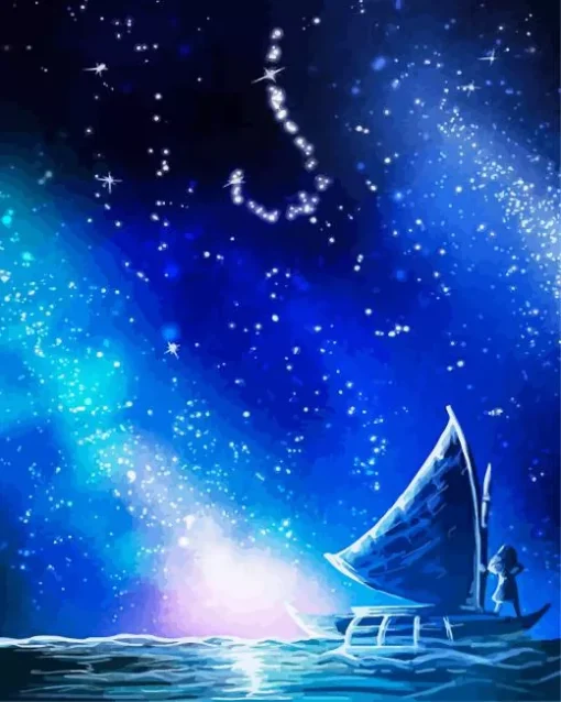 Moana Boat Diamond Painting