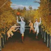 The Football Players By Henri Rousseau Diamond Painting