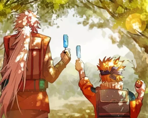 Aesthetic Jiraiya And Naruto Art Diamond Painting