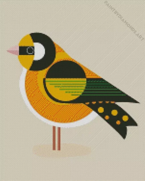 Bird Illustration Diamond Painting