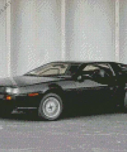 Black Delorean Car Diamond Painting