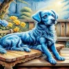 Blue Dog Art Diamond Painting