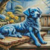 Blue Dog Art Diamond Painting