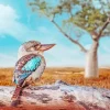 Blue Winged Kookaburra Diamond Painting