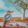 Blue Winged Kookaburra Diamond Painting