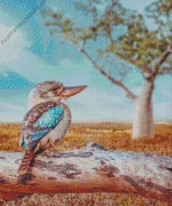 Blue Winged Kookaburra Diamond Painting