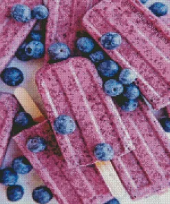 Blueberry Popsicles Diamond Painting