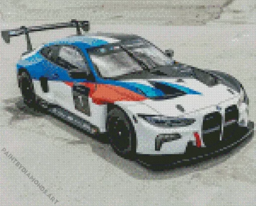 BMW Race Car Diamond Painting