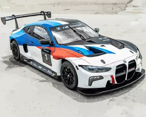 BMW Race Car Diamond Painting