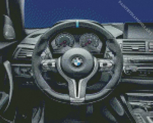 BMW Steering Wheel Diamond Painting