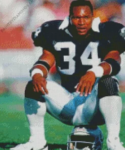 Bo Jackson Number 34 Diamond Painting