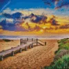 Boardwalk Sunset Diamond Painting