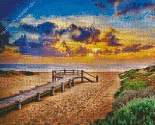 Boardwalk Sunset Diamond Painting