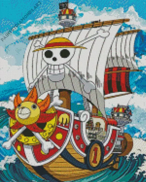 Boat From One Piece Diamond Painting