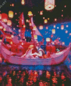 Boat From Tangled Diamond Painting