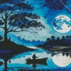 Boat Silhouette Diamond Painting