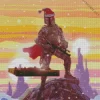 Boba Fett Christmas Diamond Painting