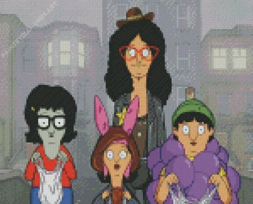 Bobs Burgers Halloween Diamond Painting