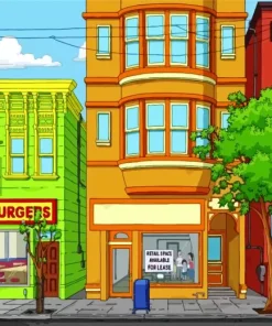 Bobs Burgers Store Front Diamond Painting