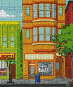 Bobs Burgers Store Front Diamond Painting