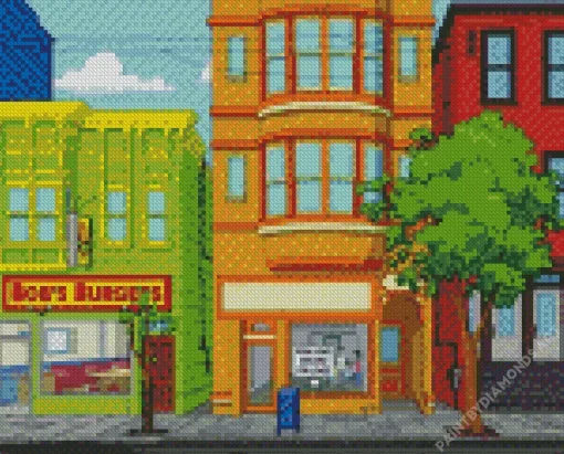 Bobs Burgers Store Front Diamond Painting