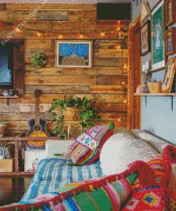 Bohemian Cabin Diamond Painting