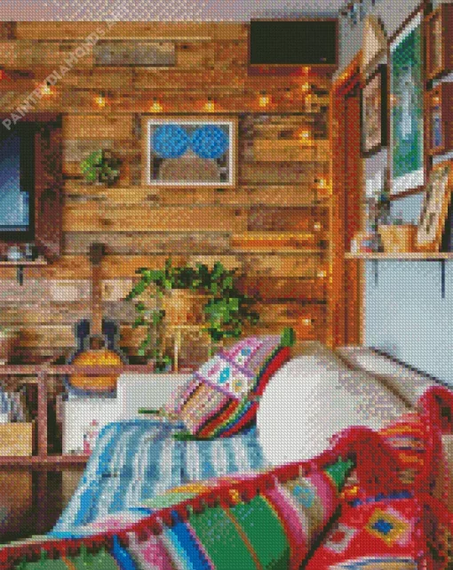 Bohemian Cabin Diamond Painting