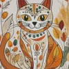 Bohemian Cat Diamond Painting